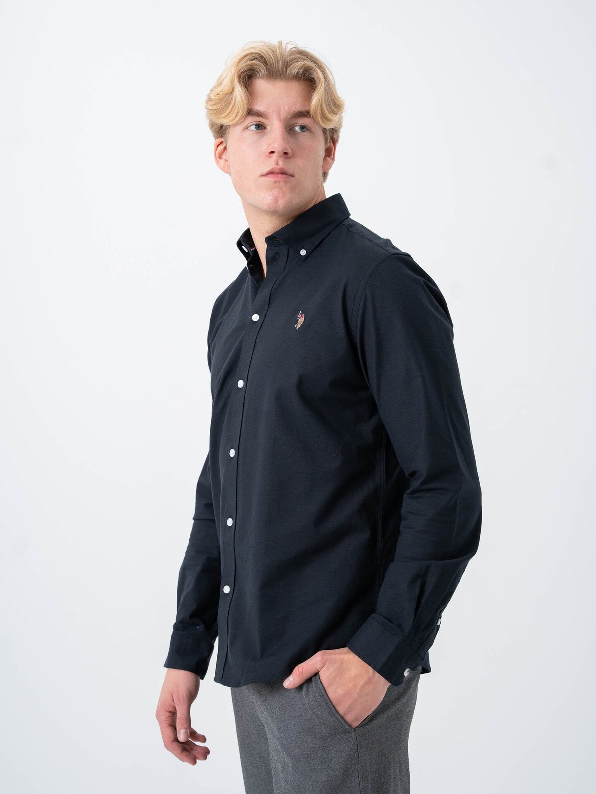 U.S. Polo Assn. Flex Calvert Shirt Regular Navy Mix