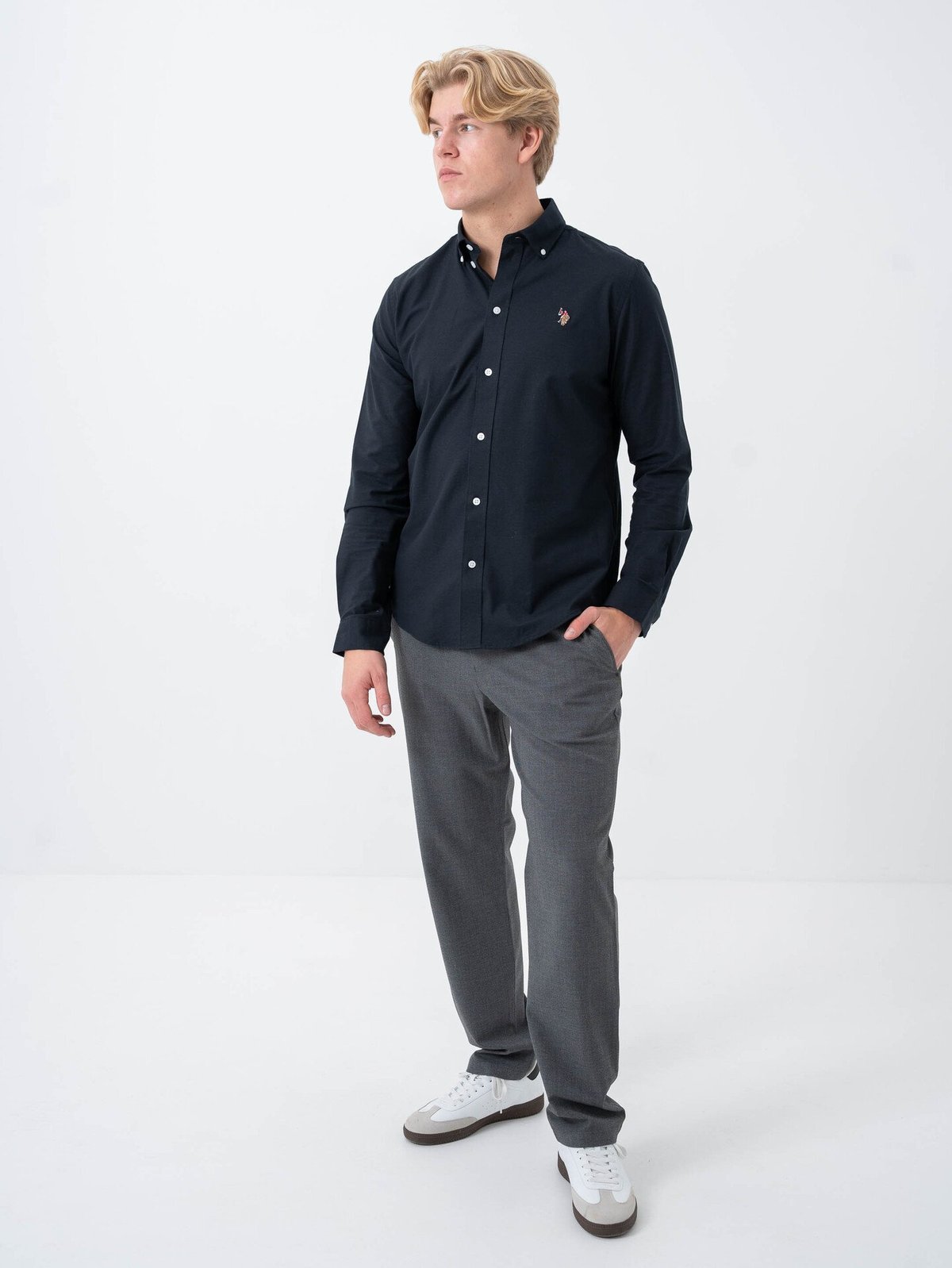 U.S. Polo Assn. Flex Calvert Shirt Regular Navy Mix