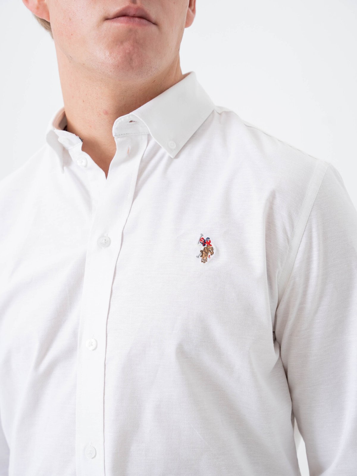 U.S. Polo Assn. Flex Calvert Shirt Regular Bright White