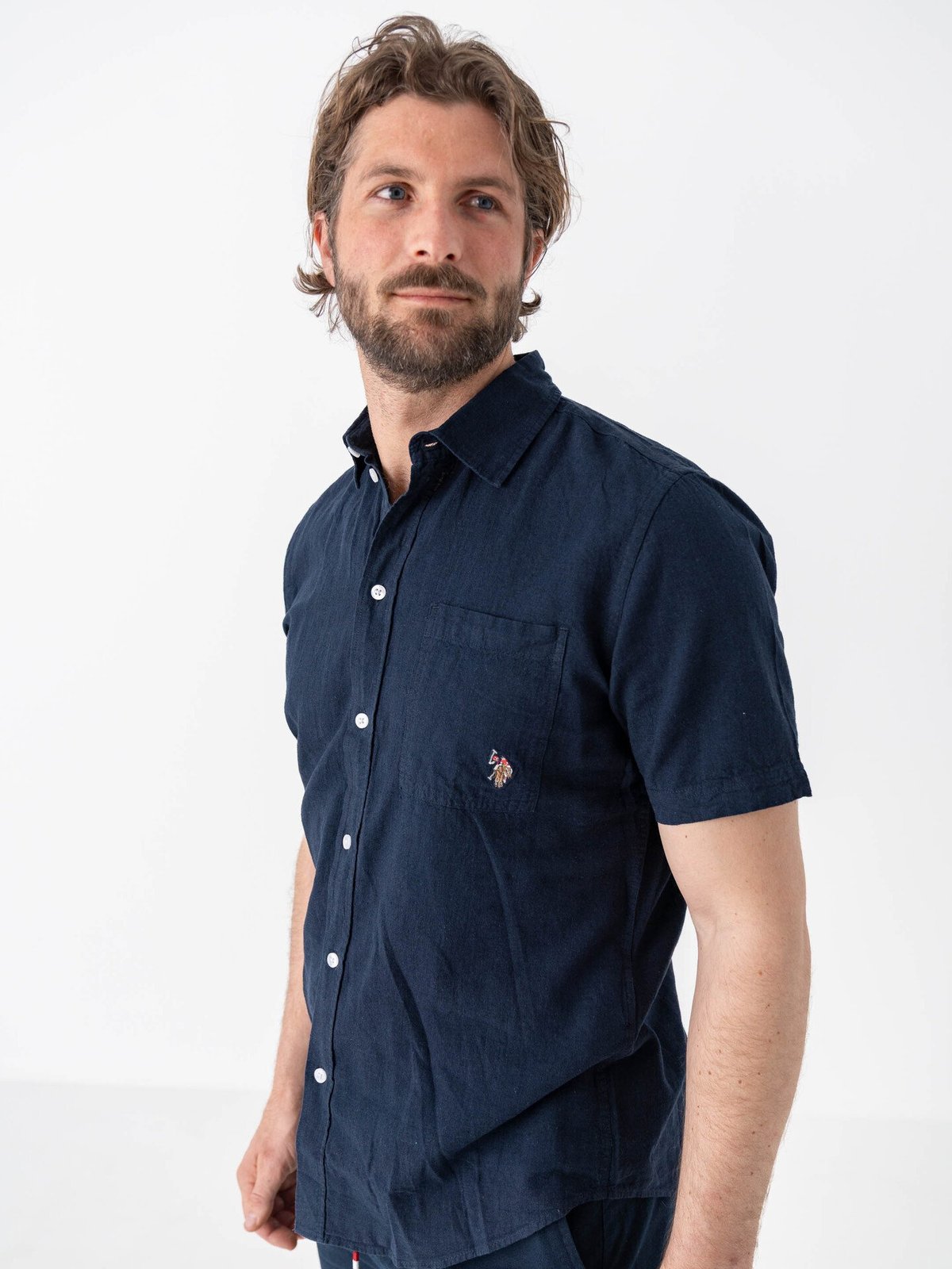 U.S. Polo Assn. Flori Short Sleeve Shirt Dark Sapphire