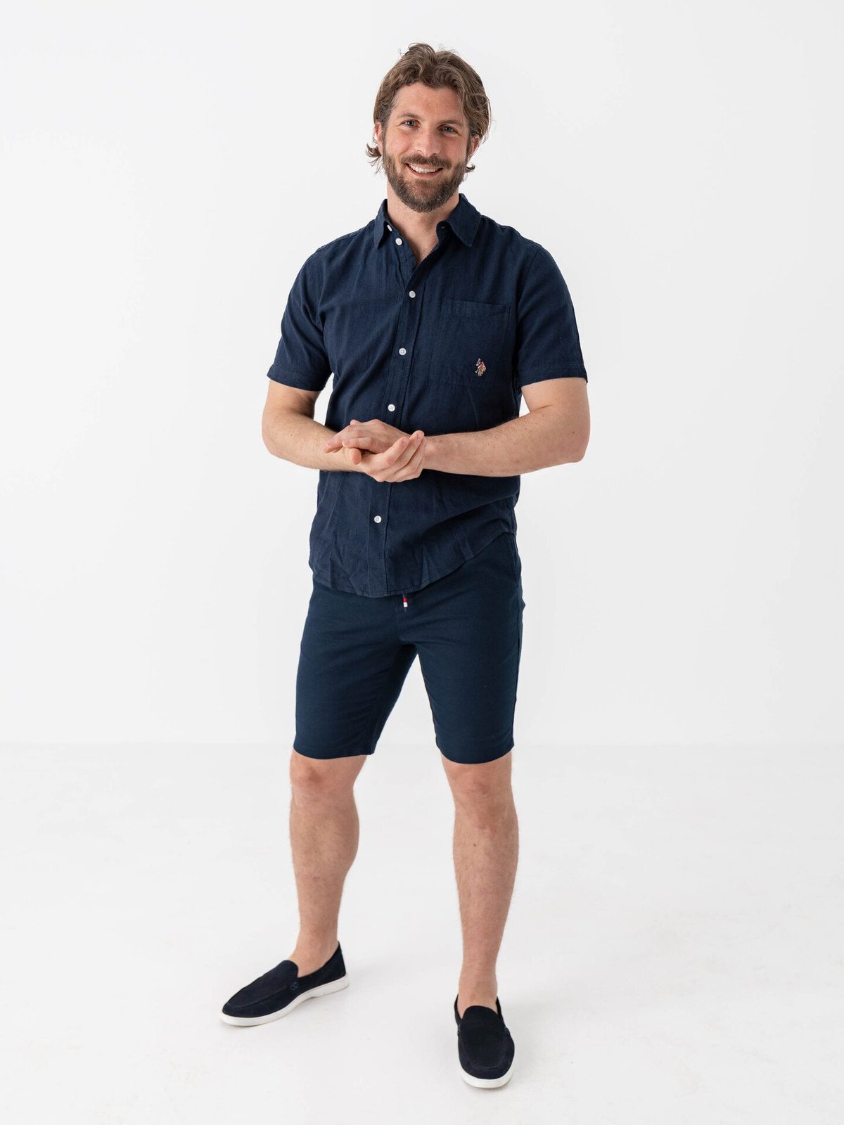 U.S. Polo Assn. Flori Short Sleeve Shirt Dark Sapphire