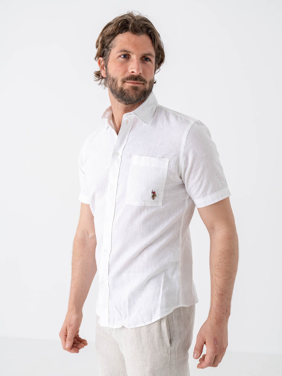 U.S. Polo Assn. Flori Short Sleeve Shirt White