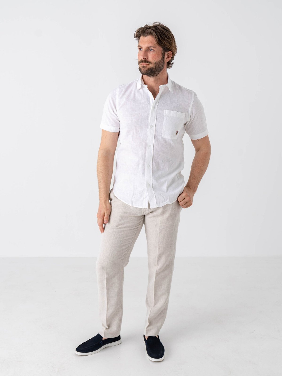 U.S. Polo Assn. Flori Short Sleeve Shirt White