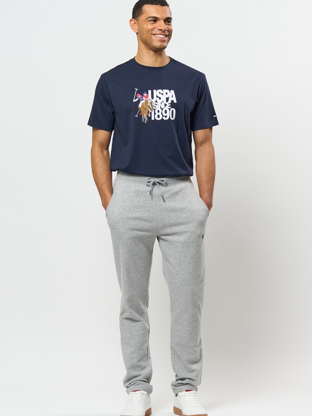 U.S. Polo Assn. George Sweatpants Grey Mélange