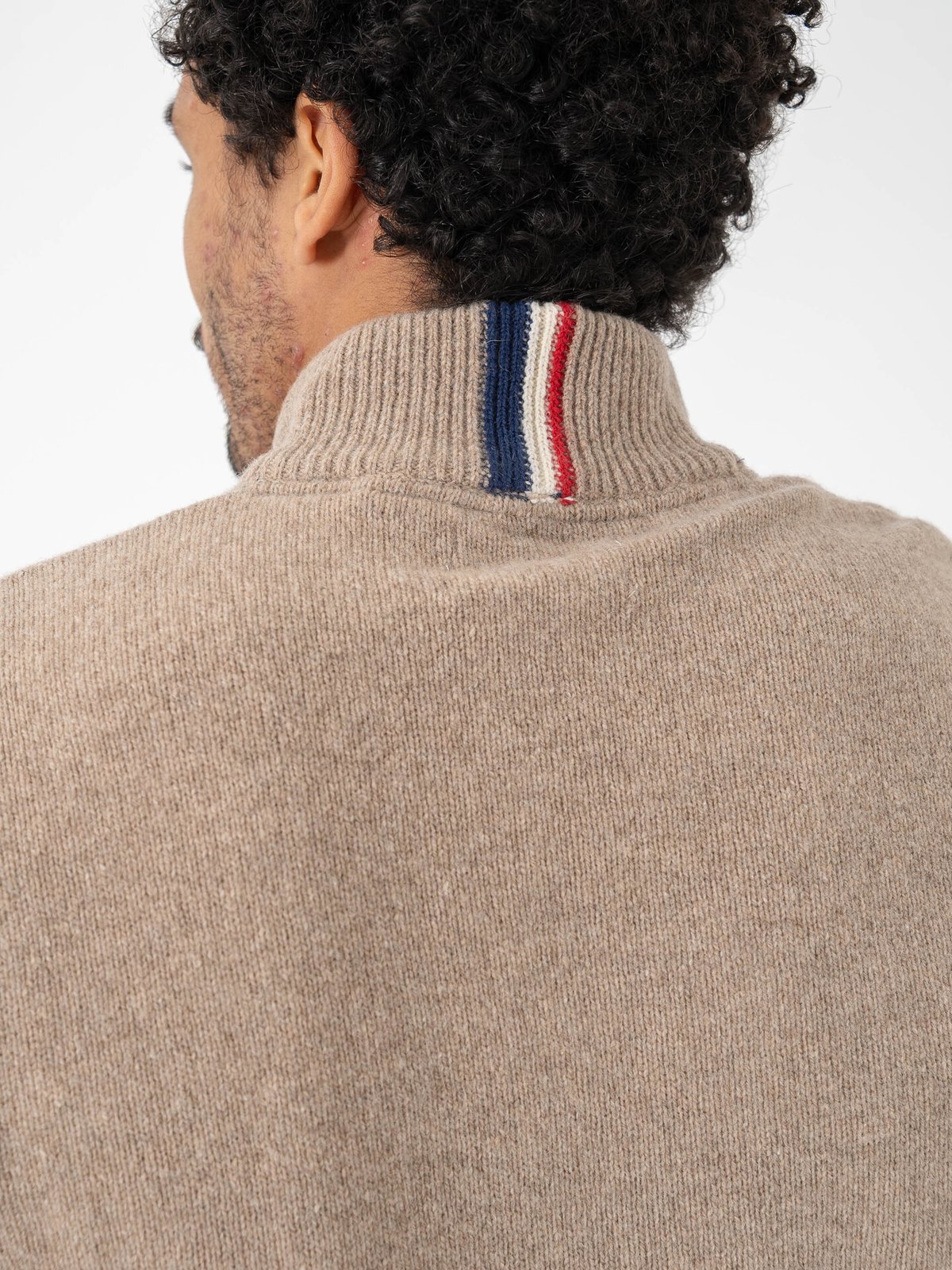 U.S. Polo Assn. Kevin Reg Lambswool Knit Brown Melange