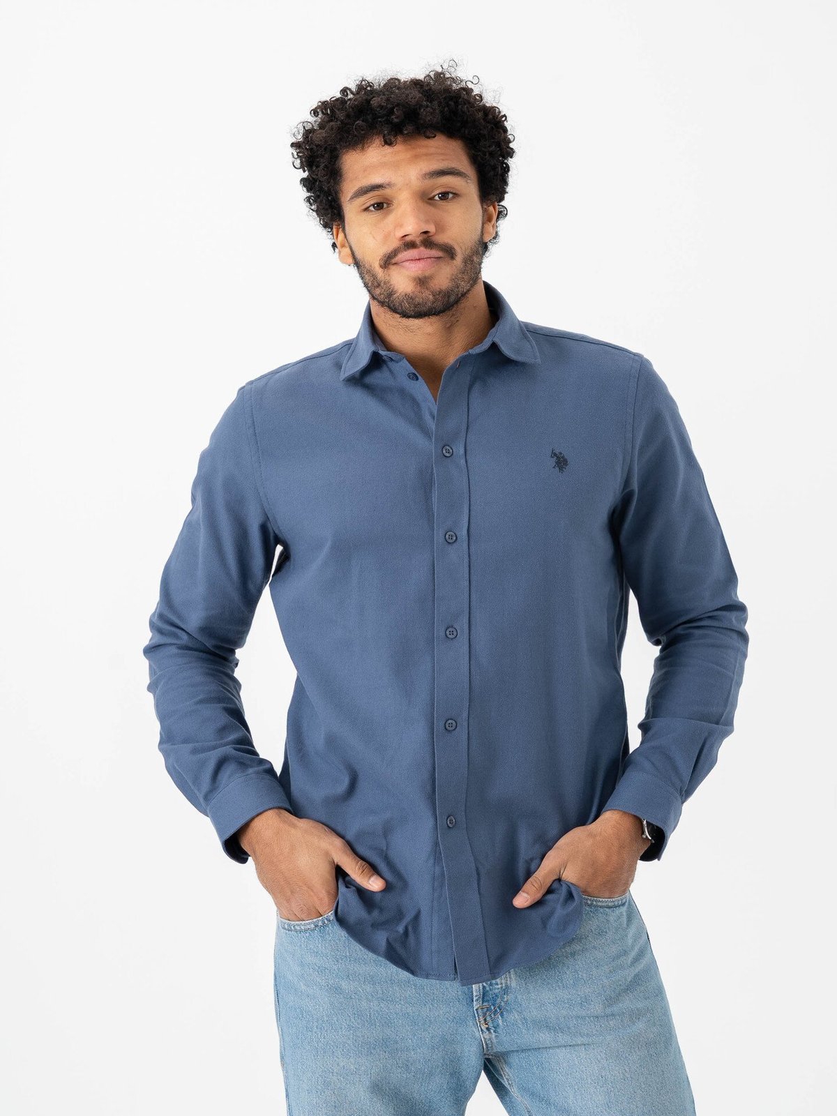 U.S. Polo Assn. Ragn Regular FL Shirt Vintage Indigo