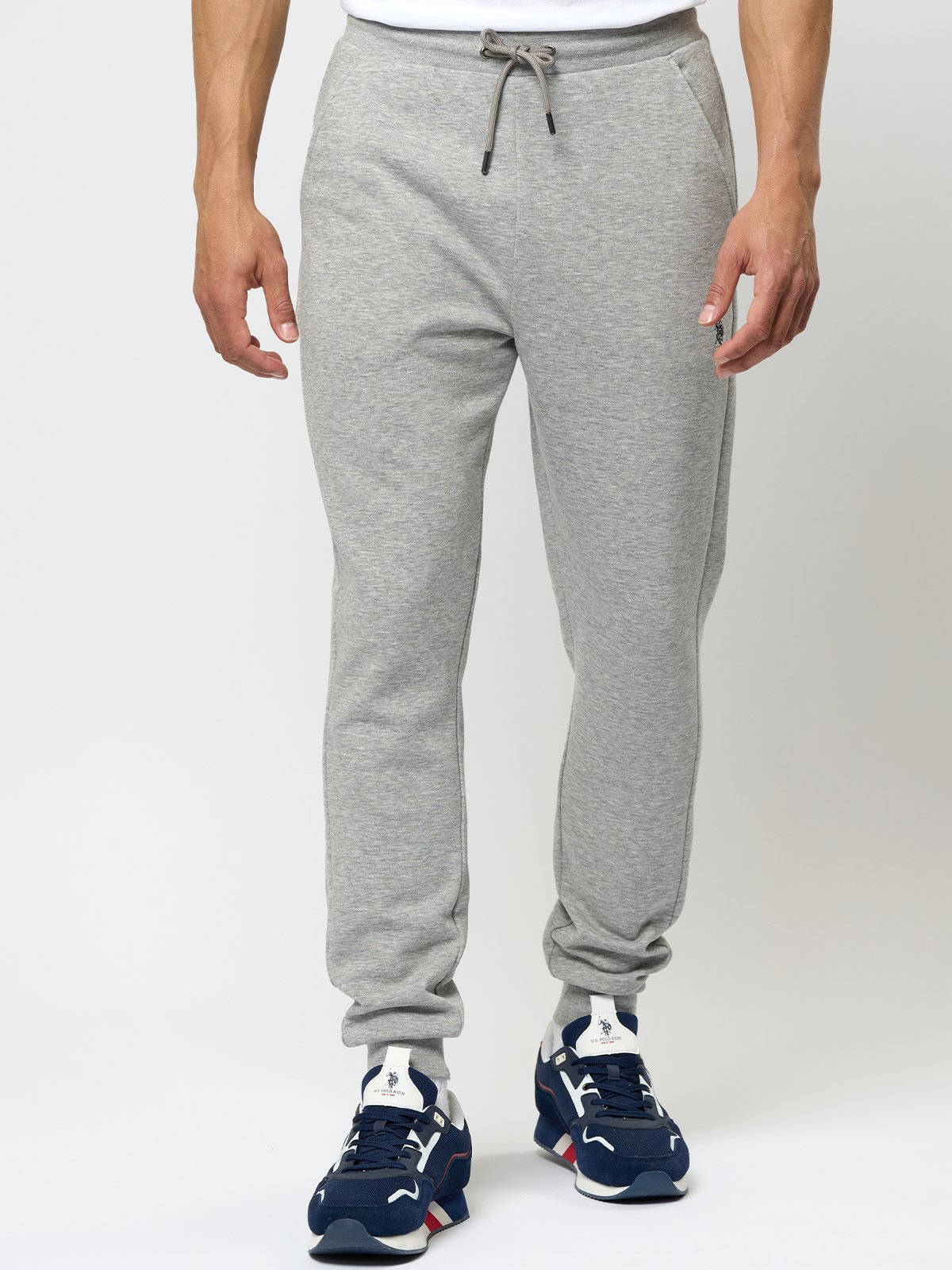 U.S. Polo Assn. Terkel Regular Cotton Sweatpants Grey Mélange