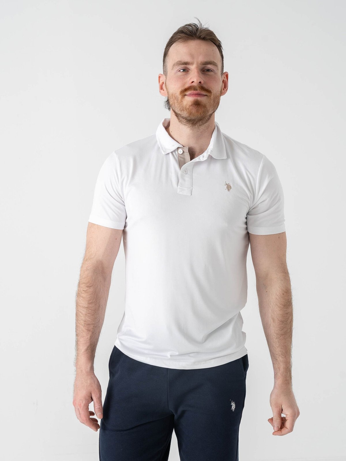 U.S. Polo Assn. Clark Reg Polo White