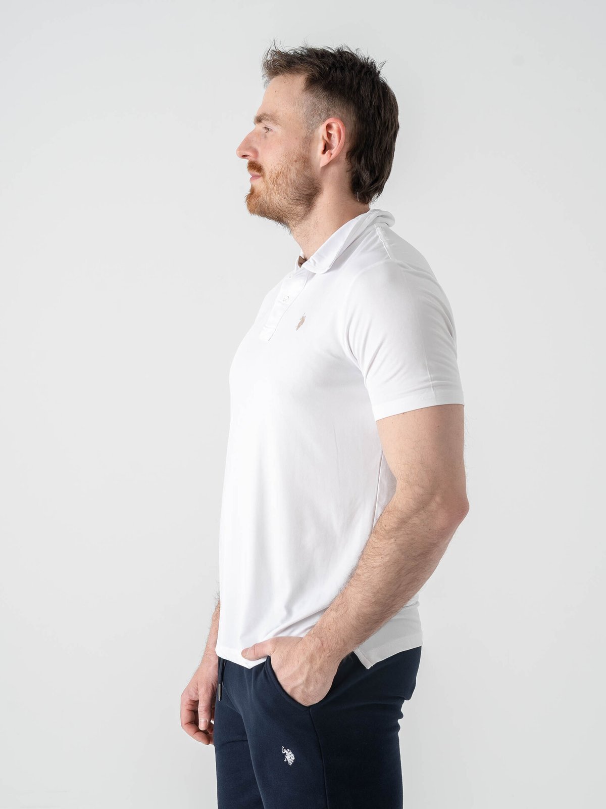 U.S. Polo Assn. Clark Reg Polo White