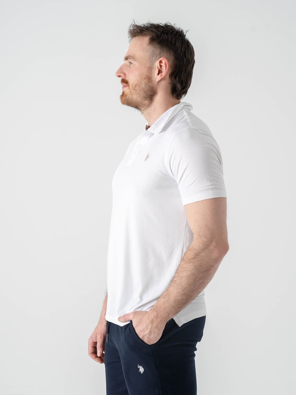 U.S. Polo Assn. Clark Reg Polo White