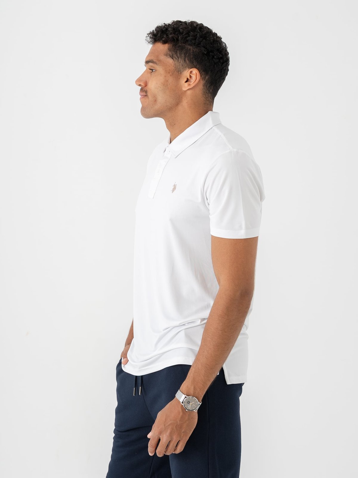 U.S. Polo Assn. Clark Reg Polo White