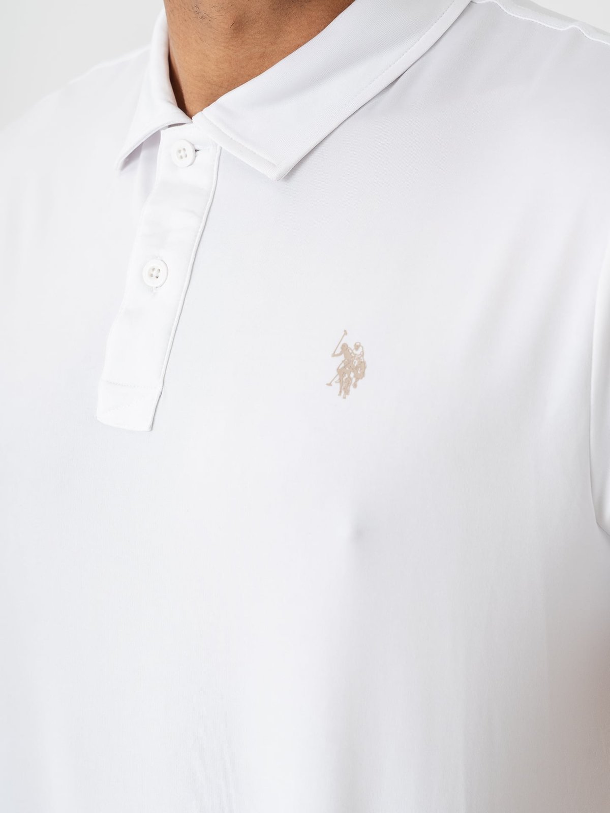 U.S. Polo Assn. Clark Reg Polo White