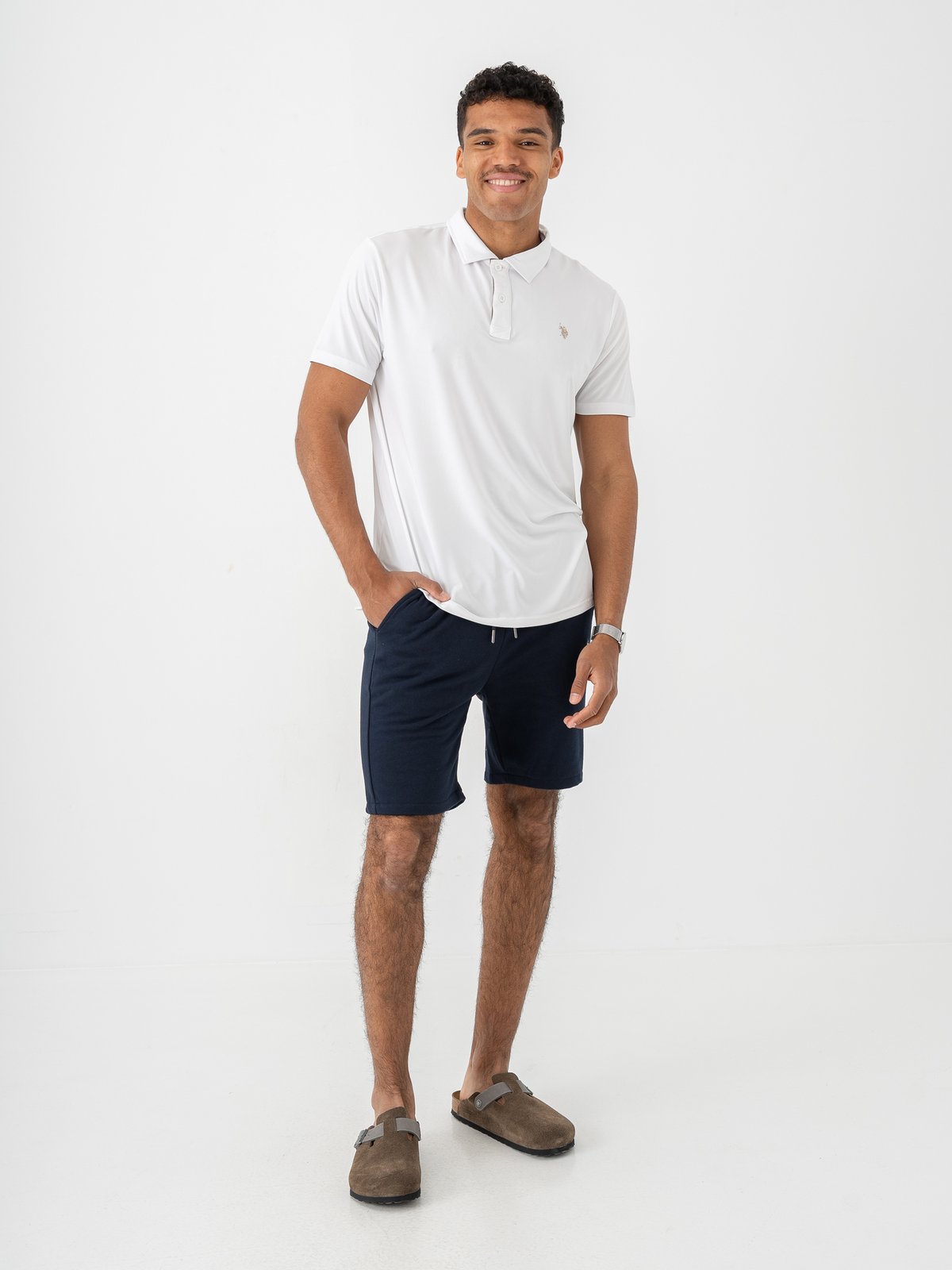 U.S. Polo Assn. Clark Reg Polo White