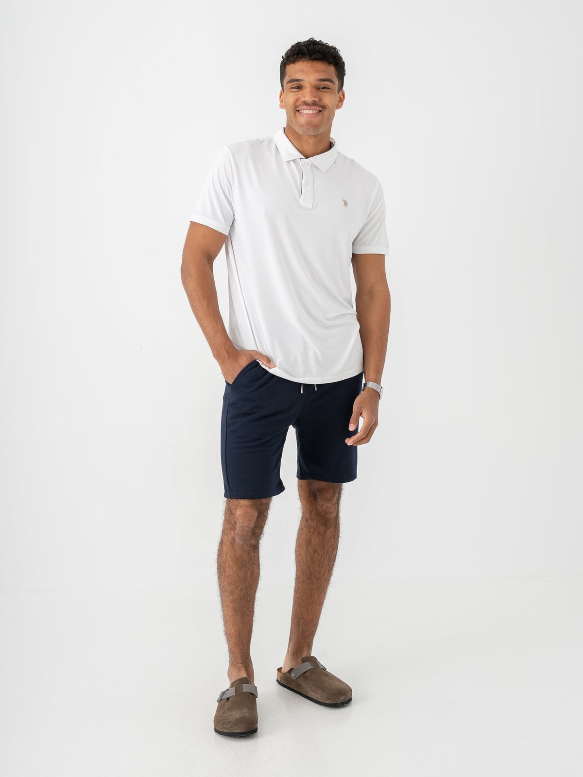 U.S. Polo Assn. Clark Reg Polo White