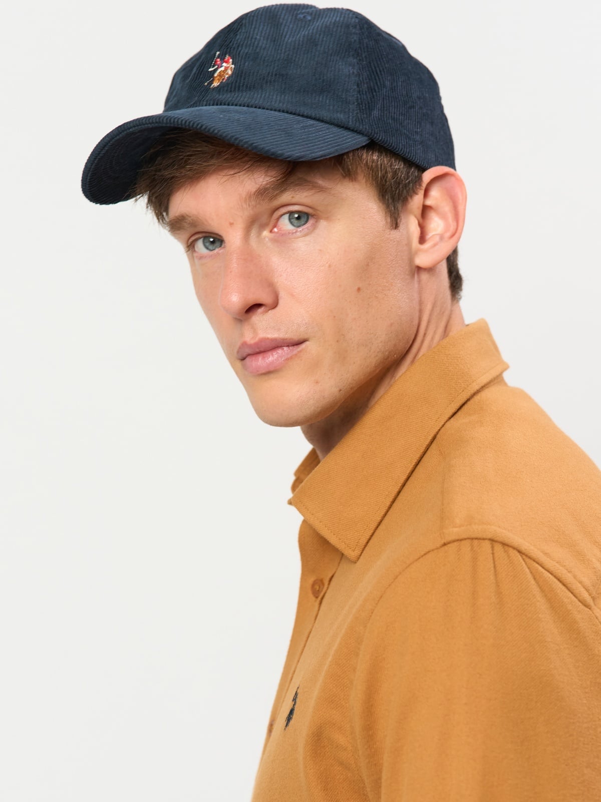 U.S. Polo Assn. Billie Cord Cap Dark Sapphire