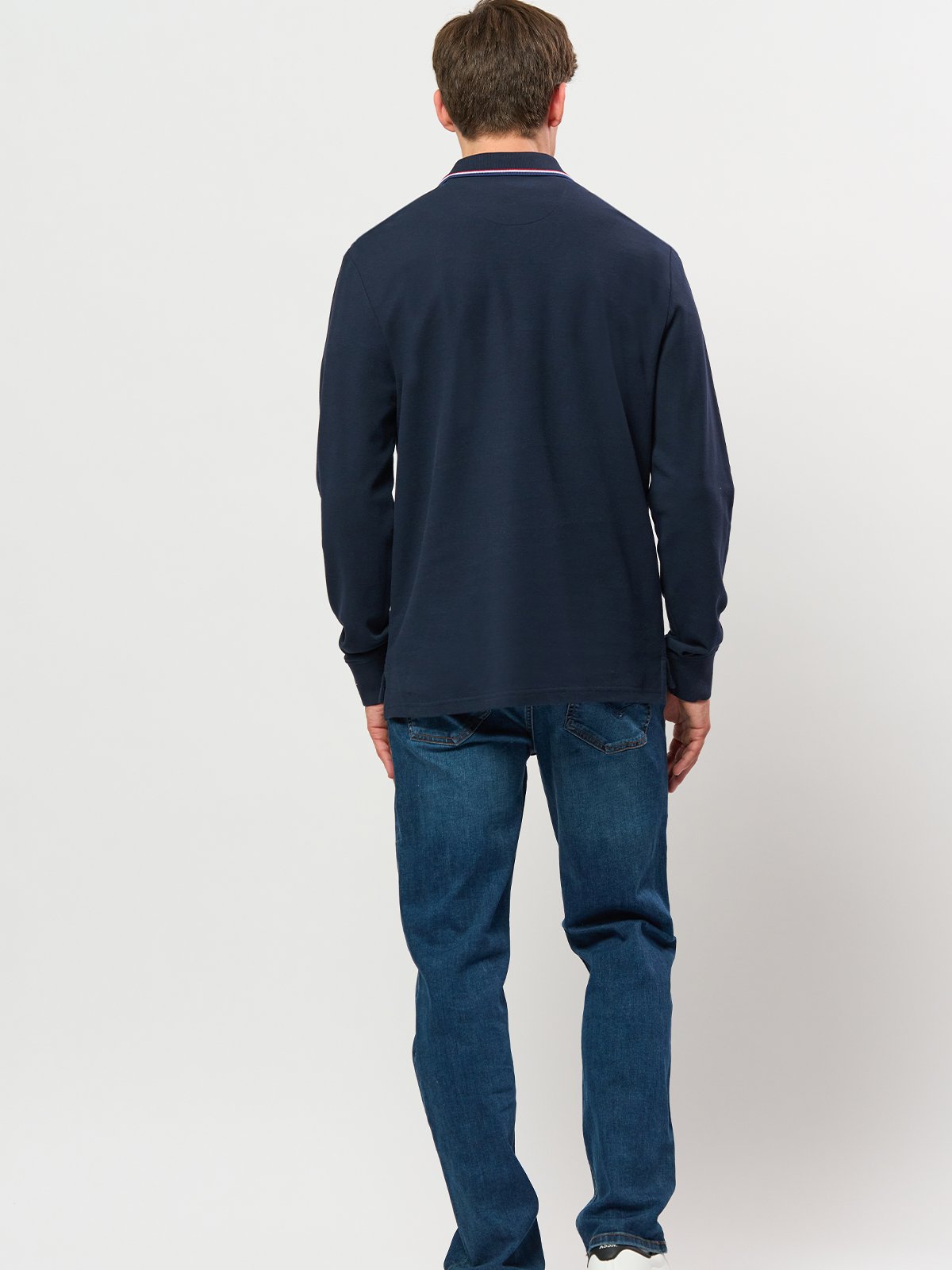 U.S. Polo Assn. Denver Polo Long Sleeve Pique Dark Sapphire