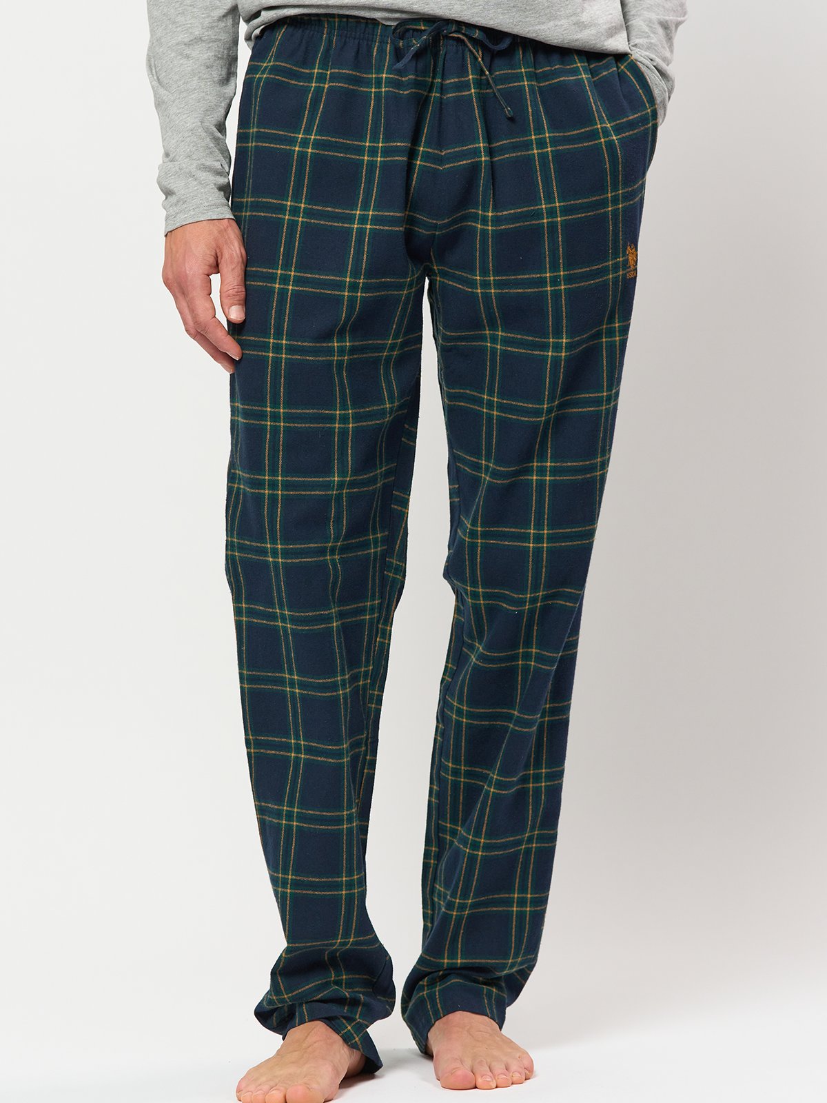 U.S. Polo Assn. Charly Flannel Pysjamas Pants Brown Sugar Check