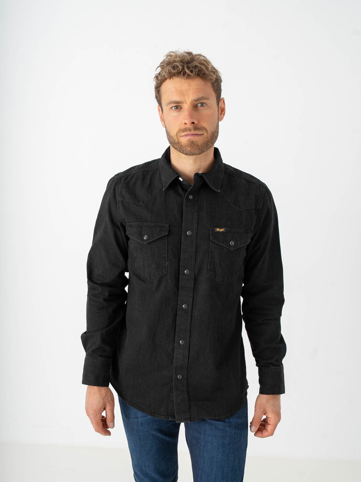 Wrangler Western Shirt Rinse Black