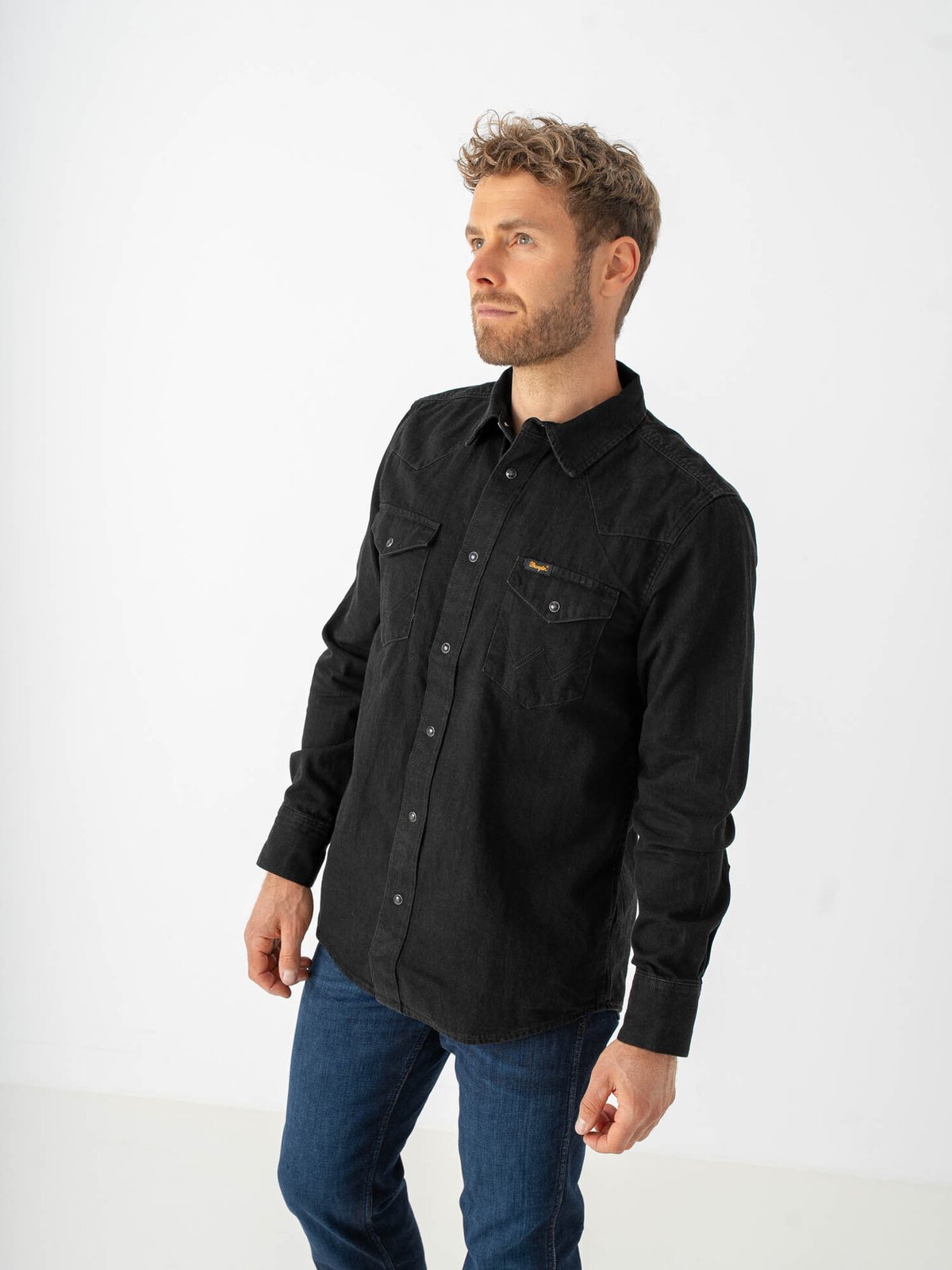 Wrangler Western Shirt Rinse Black