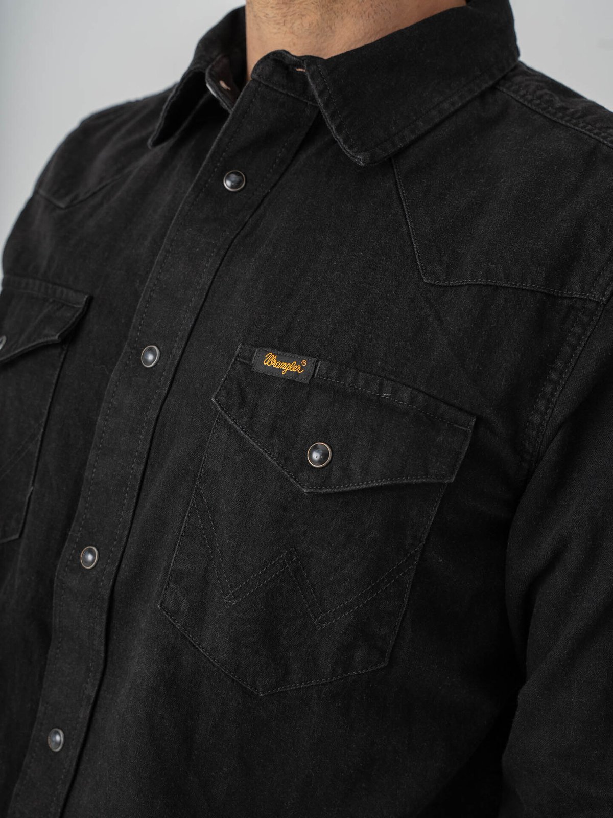 Wrangler Western Shirt Rinse Black