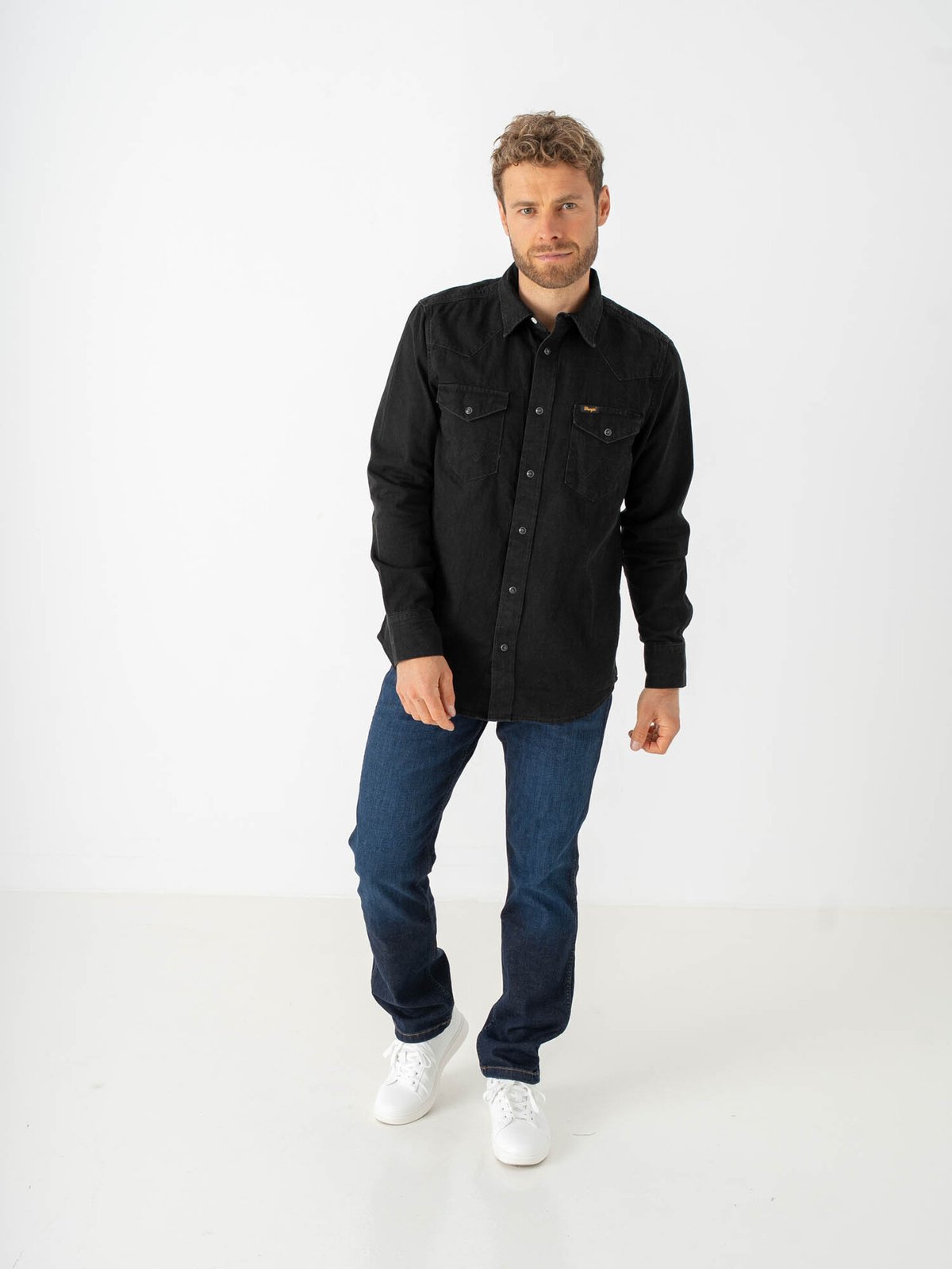 Wrangler Western Shirt Rinse Black