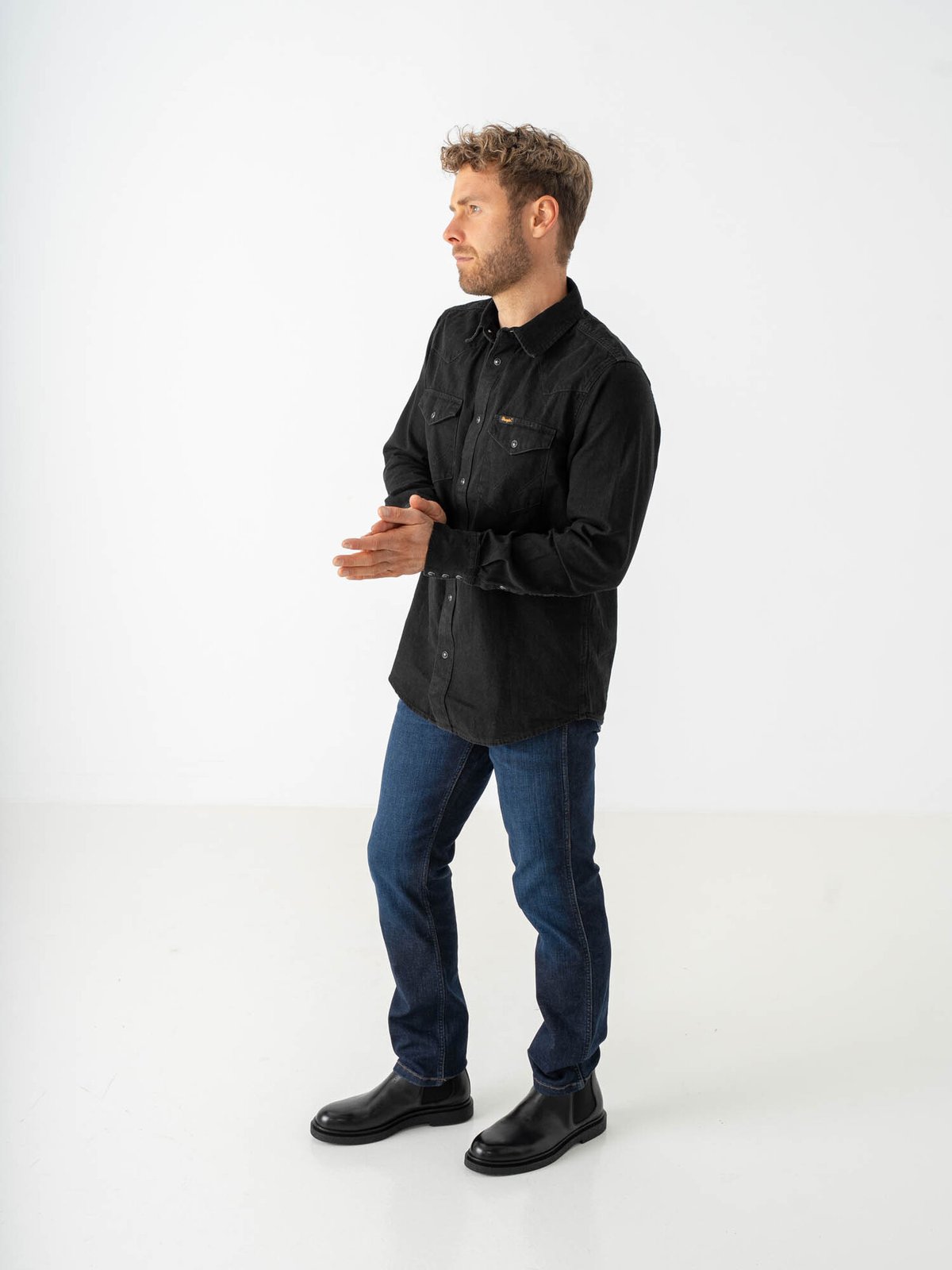 Wrangler Western Shirt Rinse Black
