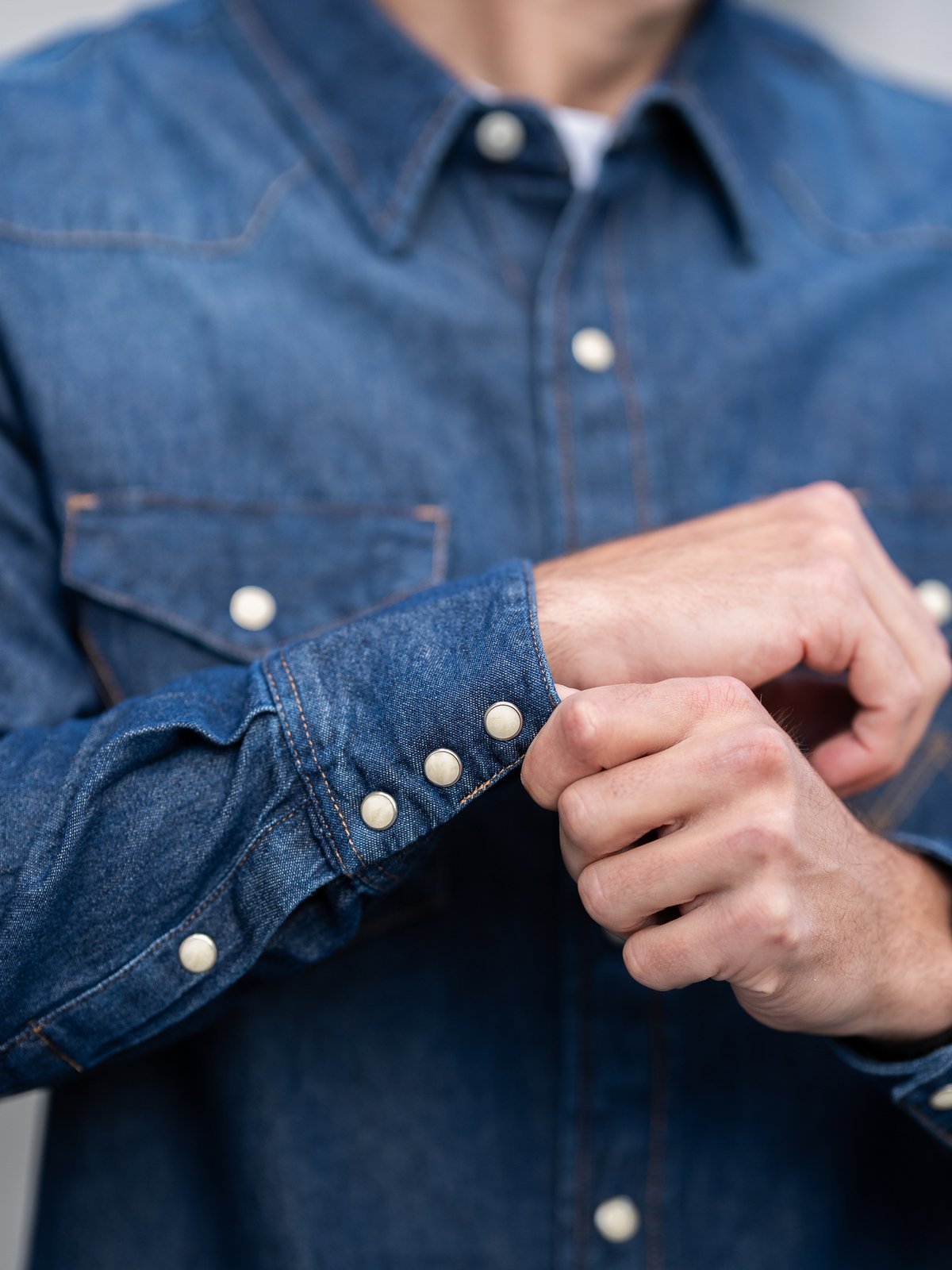 Wrangler 27mw Western Shirt Dark Stone