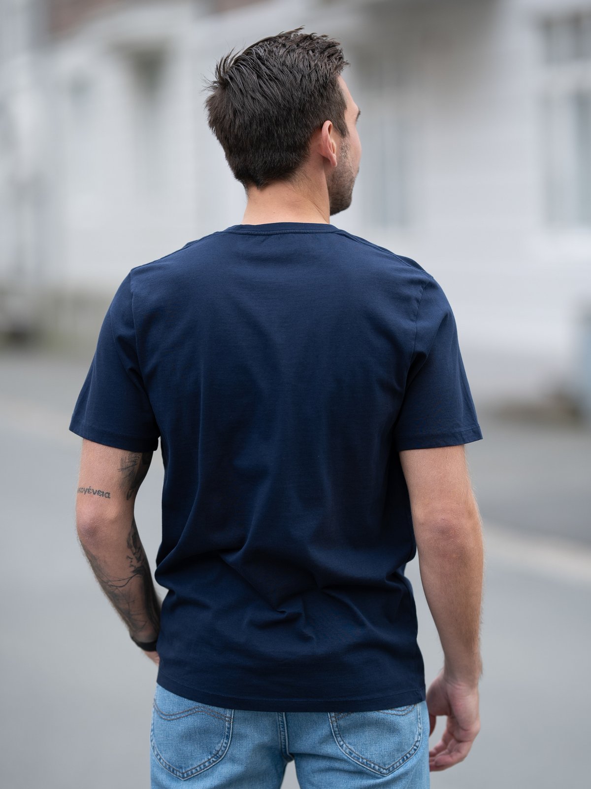 Wrangler Logo Tee Navy