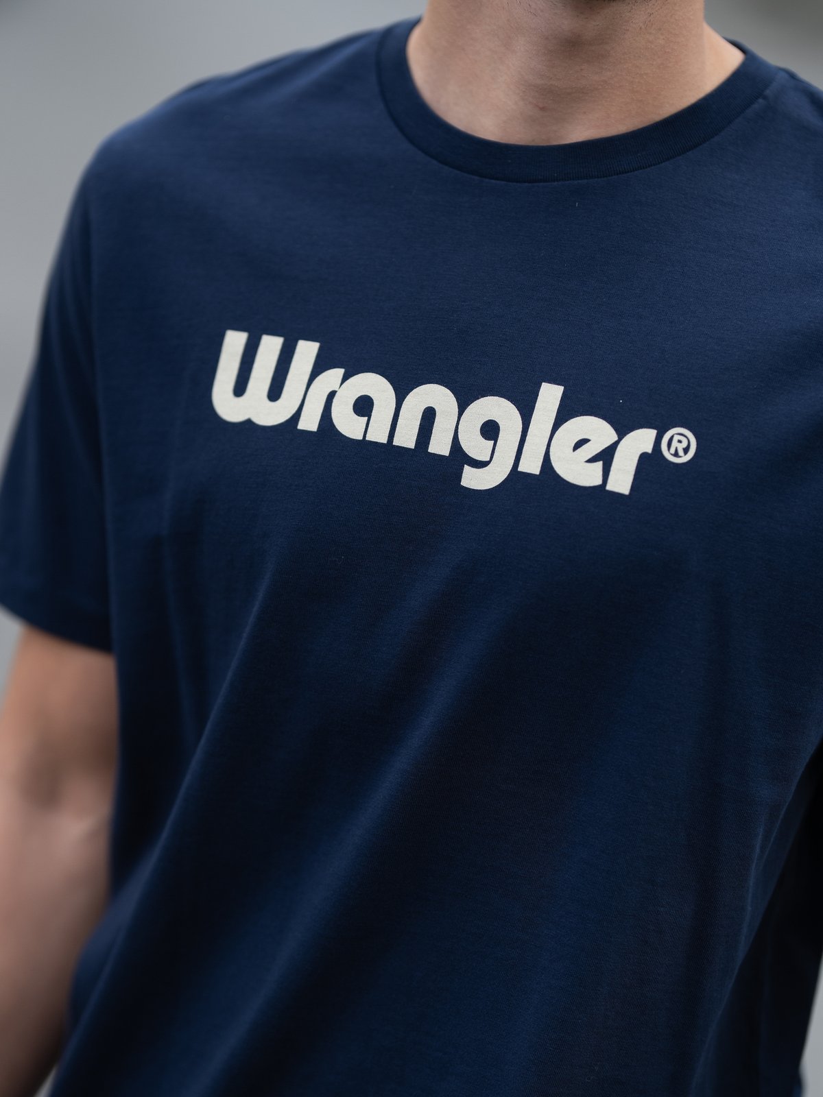 Wrangler Logo Tee Navy