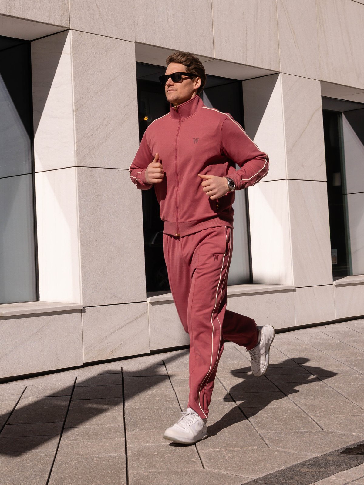 Wardrobe Essentials Track Pants NYC Maroon