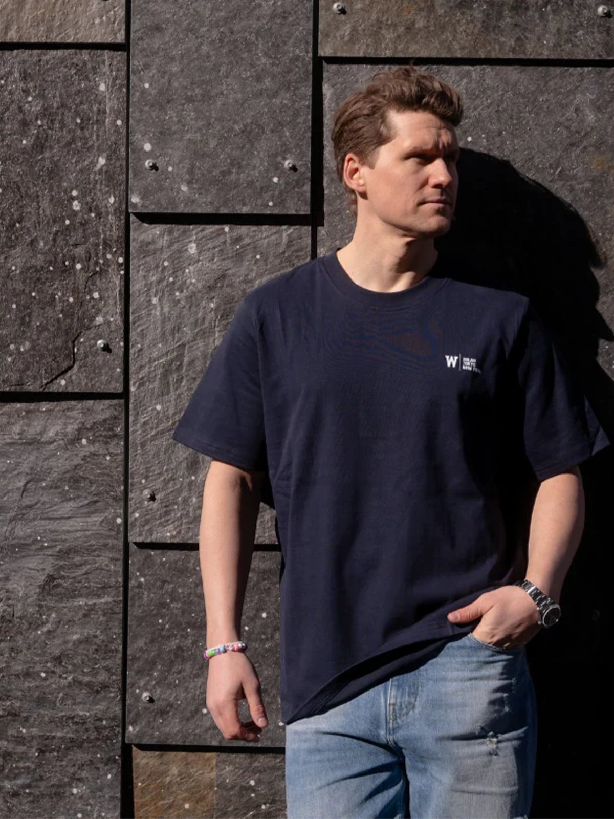 Wardrobe Essentials T-Shirt Logo Navy