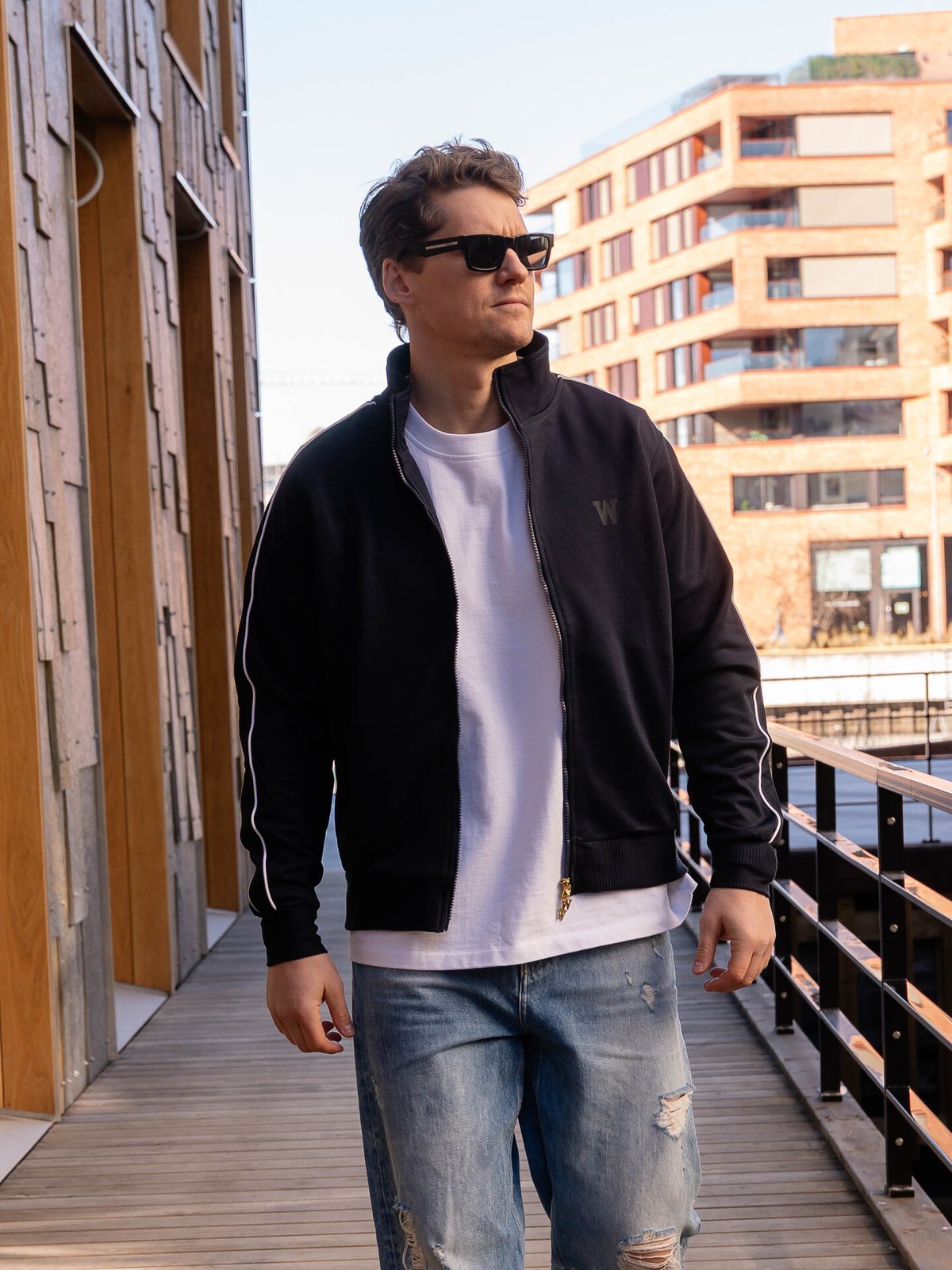 Wardrobe Essentials Track Jacket NYC Navy