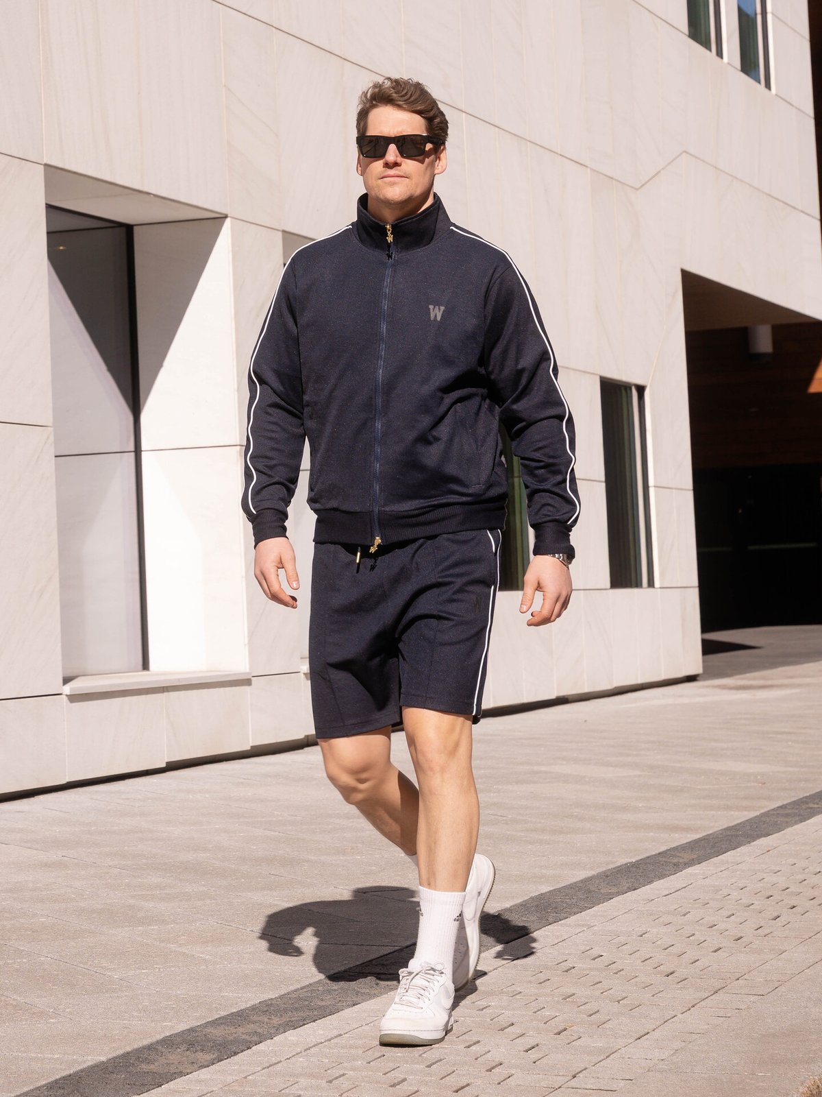 Wardrobe Essentials Track Jacket NYC Navy