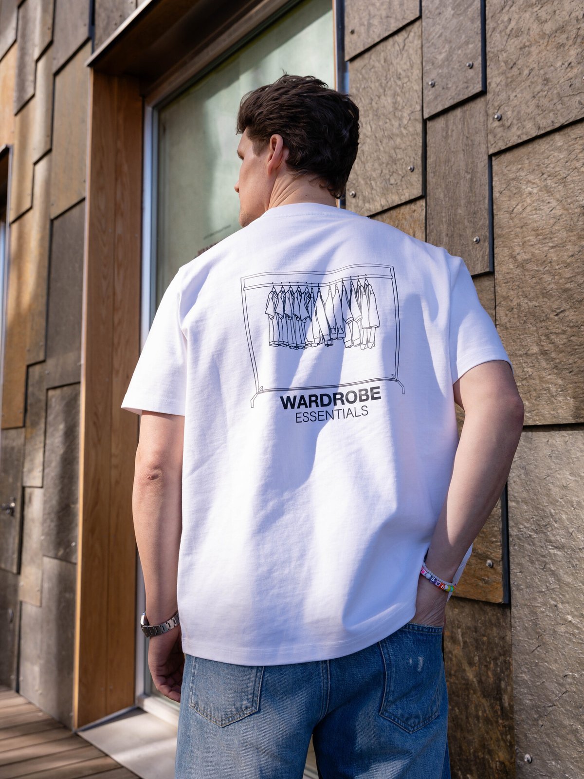 Wardrobe Essentials T-Shirt Rack White