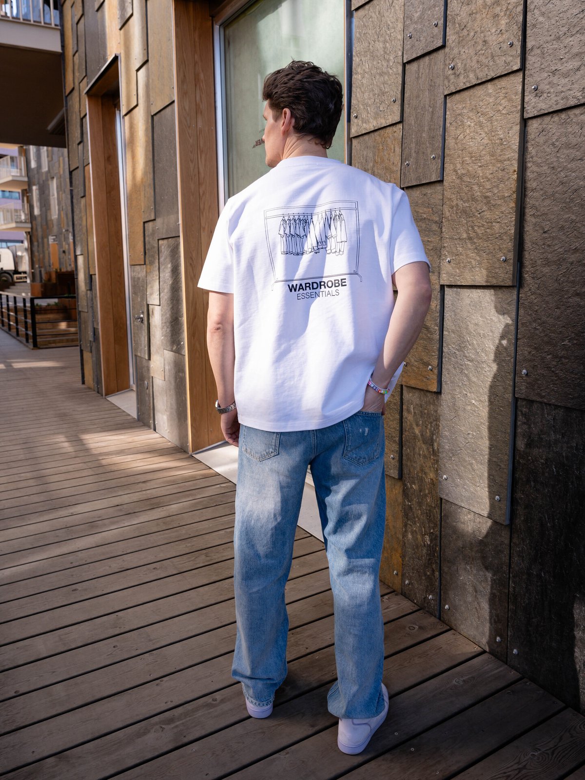 Wardrobe Essentials T-Shirt Rack White