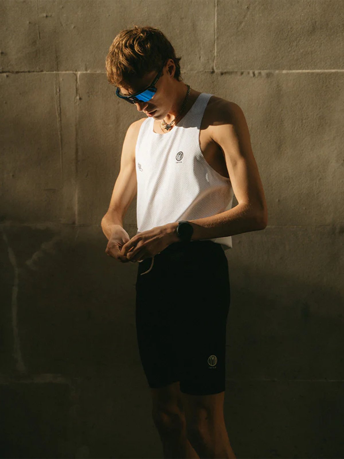 YMR Track Club Stockholm Men's Speed Singlet White