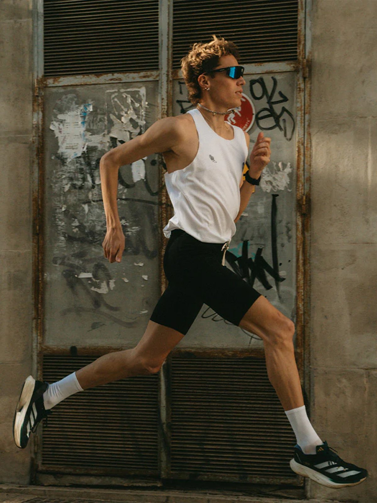 YMR Track Club Stockholm Men's Speed Singlet White