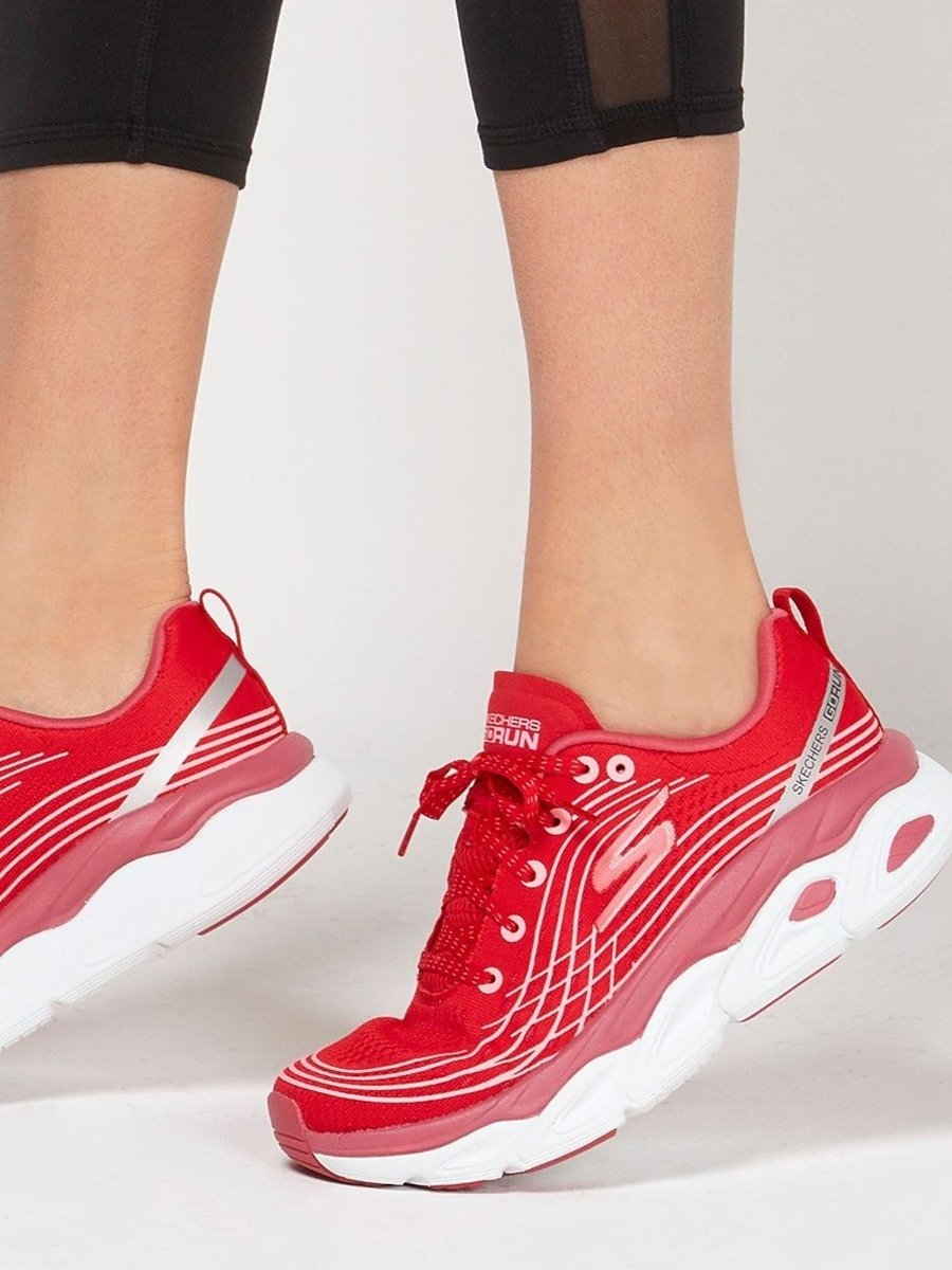 Skechers Max Cushion Red Pink