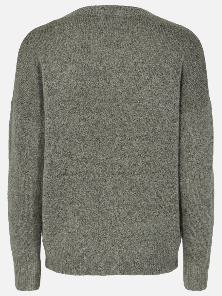 MSCH Copenhagen Femme Mohair O-Neck Pullover C Green Mel