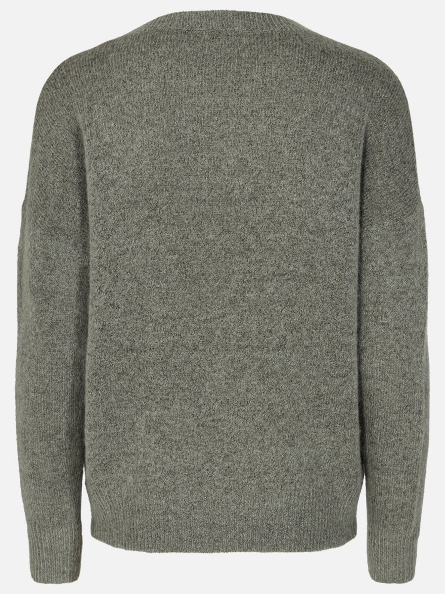 MSCH Copenhagen Femme Mohair O-Neck Pullover C Green Mel