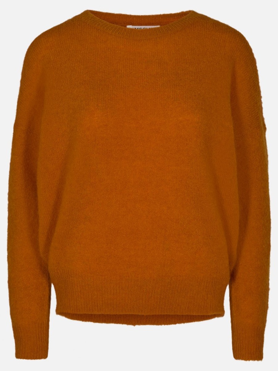 MSCH Copenhagen Femme Mohair O-Neck Pullover Marmalade