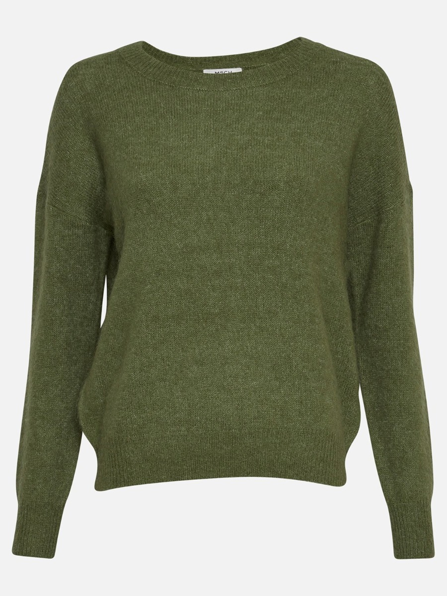 MSCH Copenhagen Femme Mohair O-Neck Pullover Vineyard Green