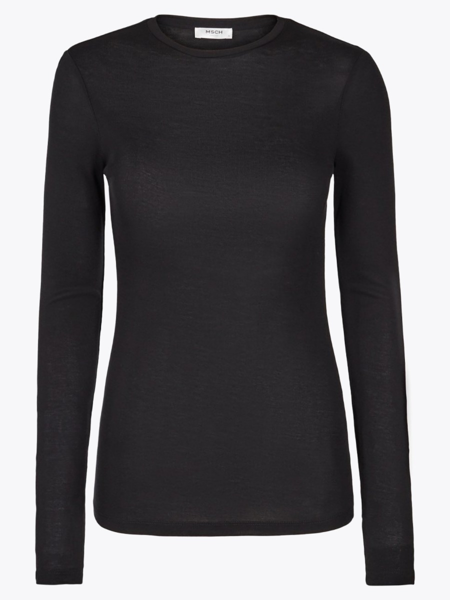 MSCH Copenhagen Mona Lyocell LS Top Black