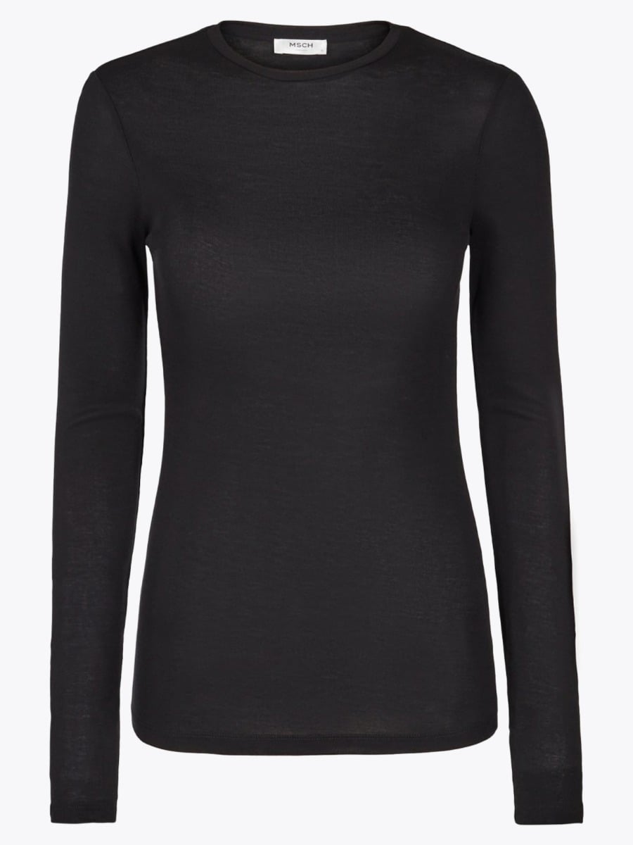 MSCH Copenhagen Mona Lyocell LS Top Black