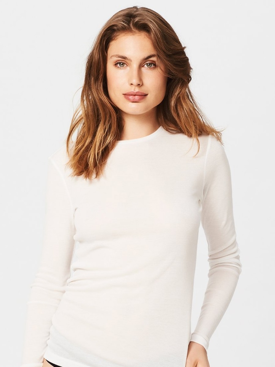 MSCH Copenhagen Mona Lyocell LS Top Bright White