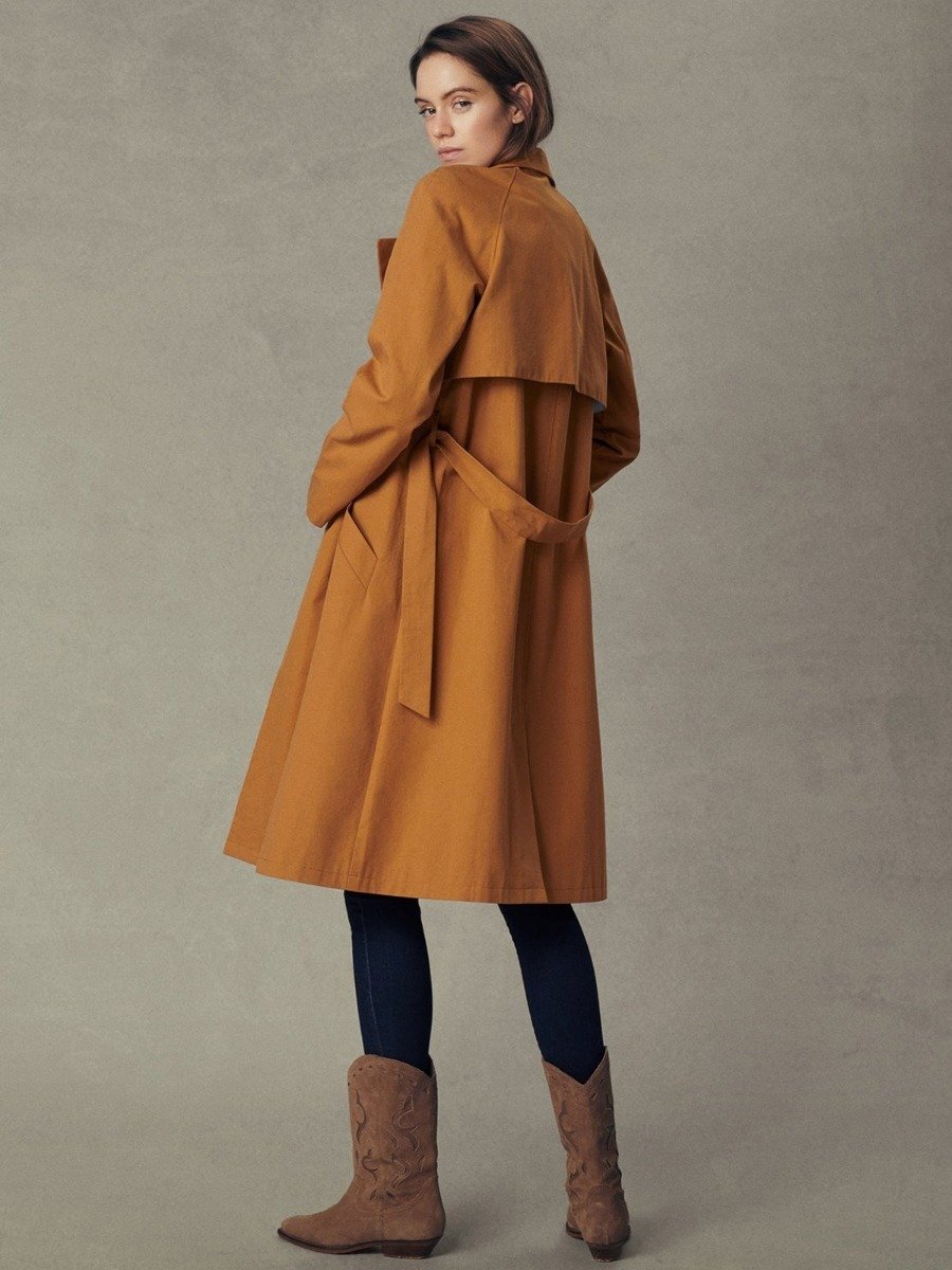 MSCH Copenhagen Angela Trench Coat Tobacco Brown