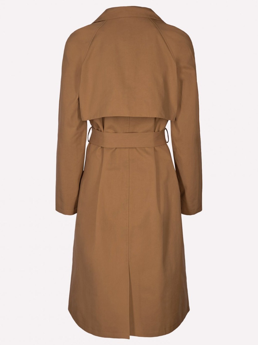 MSCH Copenhagen Angela Trench Coat Tobacco Brown
