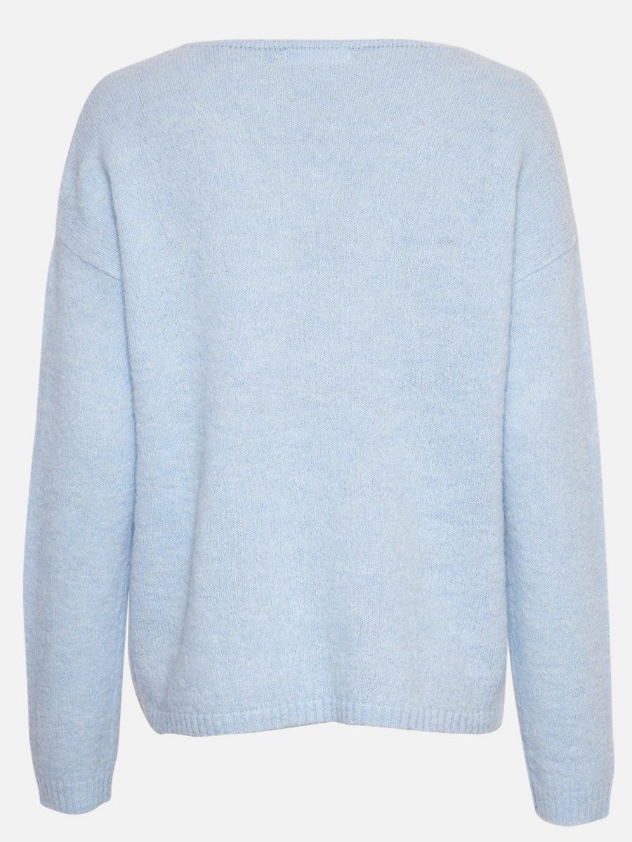 MSCH Copenhagen MSCH Copenhagen Karter Alpaca V-Neck Pullover Cashmere blue