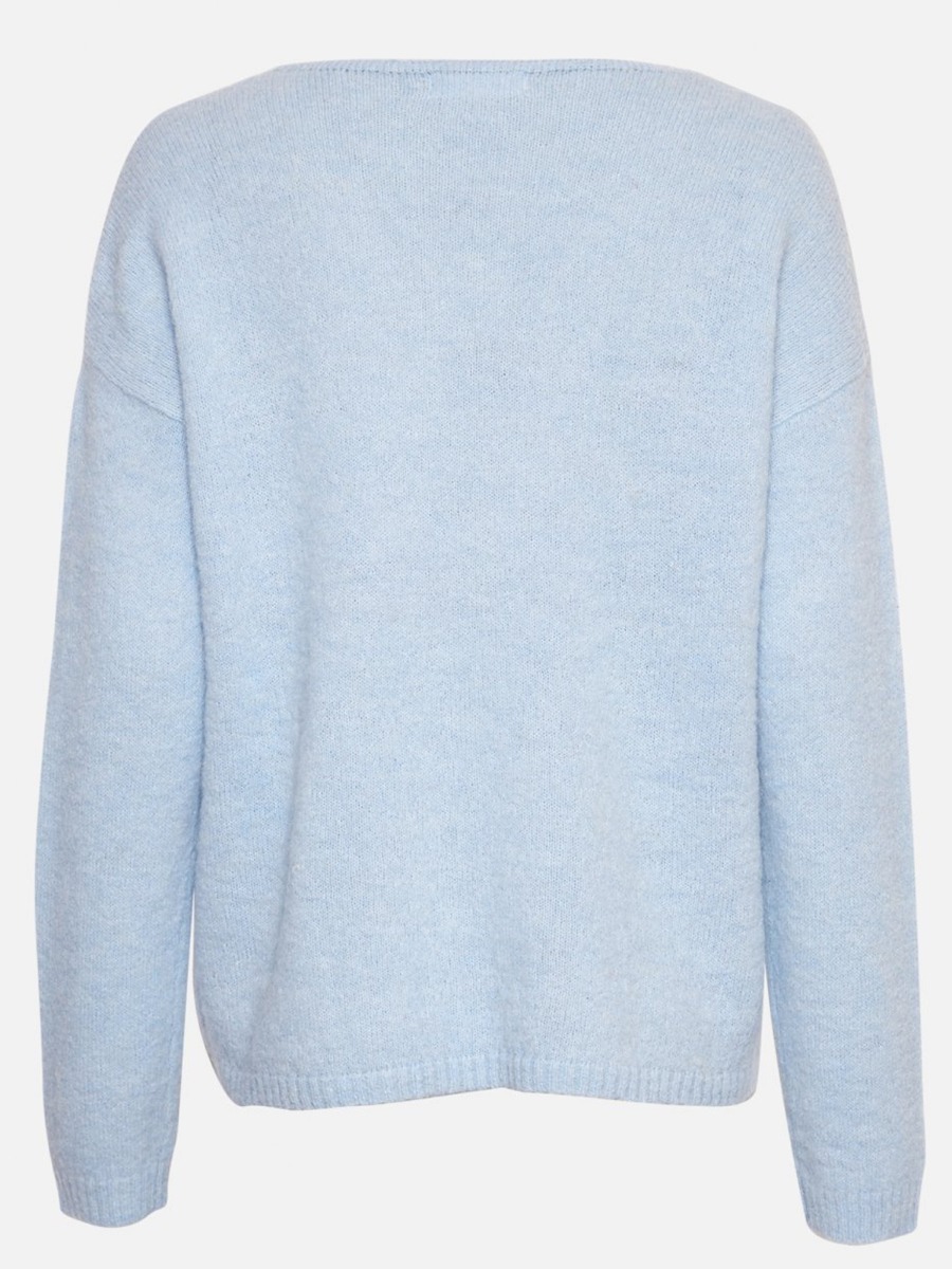 MSCH Copenhagen MSCH Copenhagen Karter Alpaca V-Neck Pullover Cashmere blue