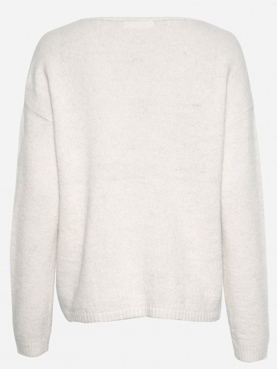 MSCH Copenhagen MSCH Copenhagen Karter Alpaca V-Neck Pullover Egret